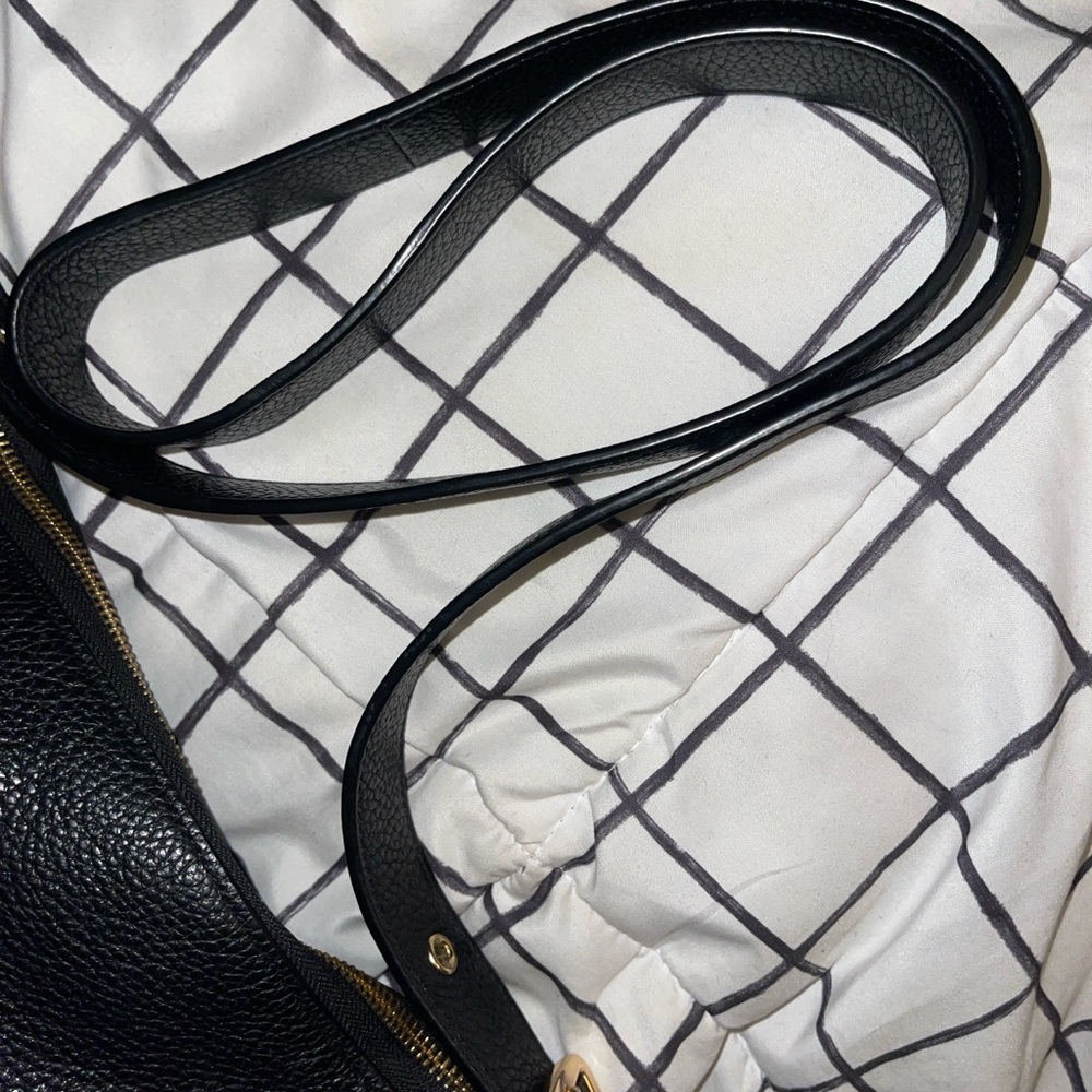 Coach 2818 Val Duffle Black Pebbled Leather Shoulder Crossbody Bag - Picture 7 of 12